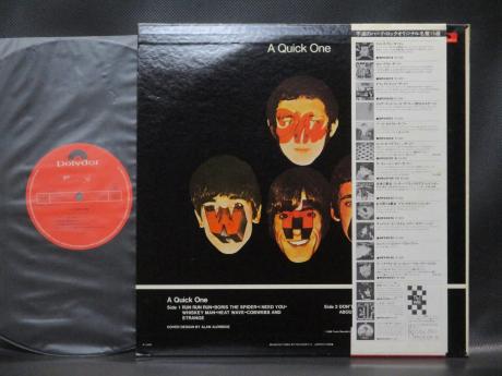WHO A Quick One Japan LTD LP RED OBI INSERT