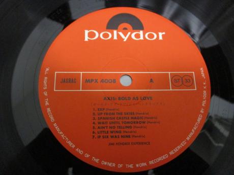 Jimi Hendrix Axis Bold As Love Japan LTD LP PINK & WHITE OBI
