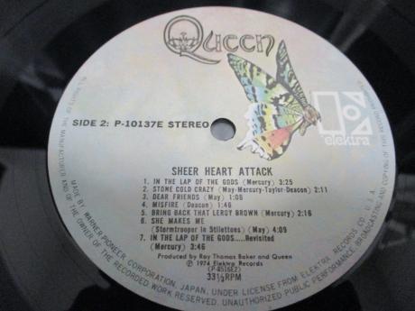 Queen Sheer Heart Attack Japan Rare LP OBI