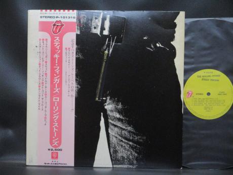 Rolling Stones Sticky Fingers Japan Early Press LP PINK OBI ZIPPER COVER