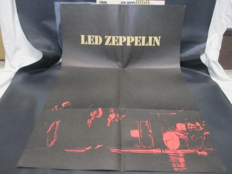 Led Zeppelin 1st Same Title Japan Rare LP OBI BIG POSTER