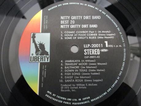Nitty Gritty Dirt Band Best 20 Japan Only LTD LP OBI BIG POSTER
