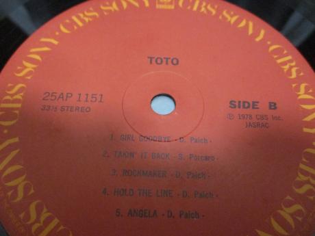 TOTO 1st Same Title Japan Orig. LP OBI INSERT