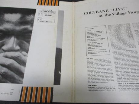 John Coltrane Live At The Village Vanguard Japan Rare LP OBI RED WAX