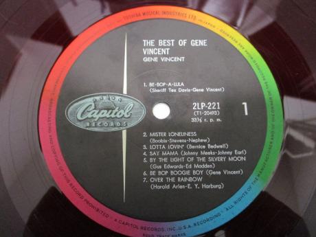Gene Vincent The Best Of Japan ONLY COMPILATION LP RED WAX