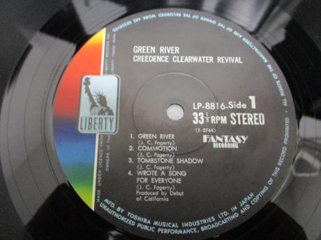 CCR Creedence Clearwater Revival Green River Japan Orig. LP OBI G/F INSERT