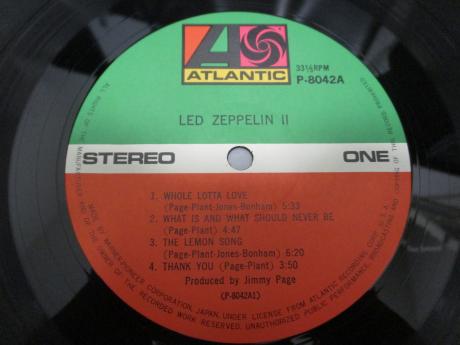 Led Zeppelin 2nd II Japan Early Press LP OBI INSERT
