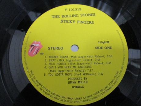 Rolling Stones Sticky Fingers Japan Early Press LP PINK OBI ZIPPER COVER