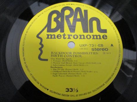 Birth Control Backdoor Possibilities Japan Orig. LP OBI