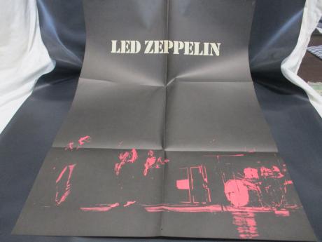 Led Zeppelin 1st S/T Japan Rare LP OBI BIG POSTER