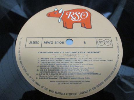 John Travolta Olivia Newton-John & more VA Grease OST Japan Orig. 2LP OBI