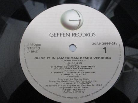 Whitesnake Slide It In Japan American Remix Version LP RED OBI