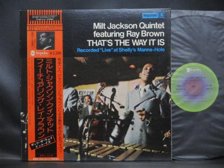 Milt Jackson Quintet Feat Ray Brown That's The Way It Is Japan Rare LP OBI