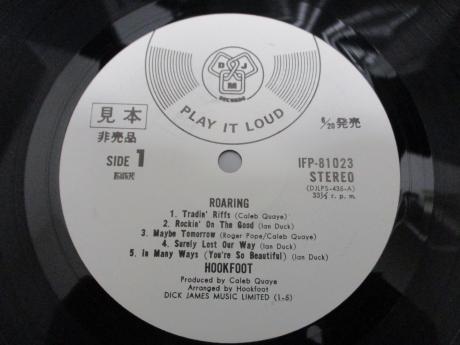 Hookfoot Roaring Japan Orig. PROMO LP OBI WHITE LABEL