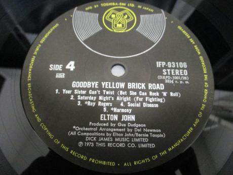 Elton John Goodbye Yellow Brick Road Japan Orig. 2LP RARE POSTER