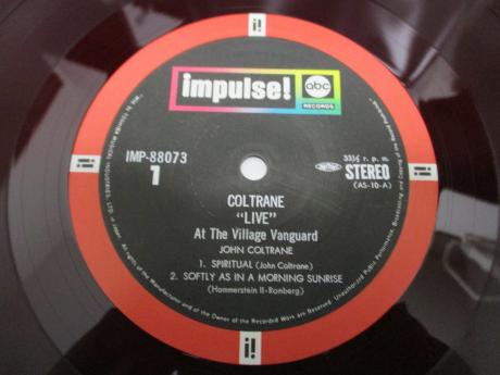 John Coltrane Live At The Village Vanguard Japan Rare LP OBI RED WAX