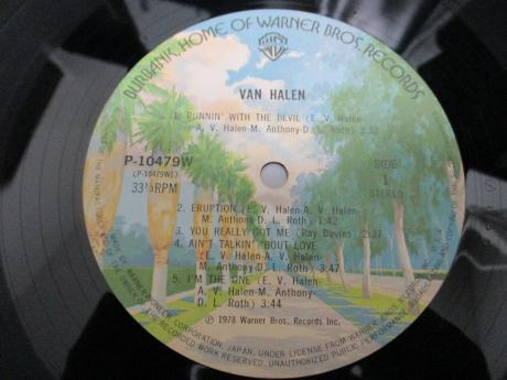 Van Halen 1st Same Title Japan Orig. LP OBI INSERT