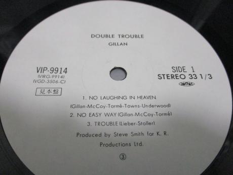 Gillan Double Trouble Japan Orig. PROMO 2LP OBI WHITE LABEL