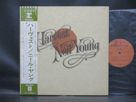 Neil Young Harvest Japan Rare LP OBI 2 INSERTS