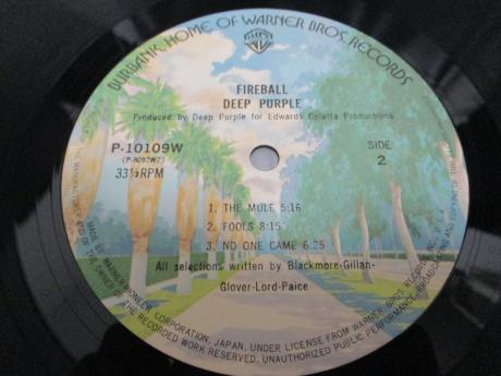 Deep Purple Fireball Japan Rare LP OBI INSERT