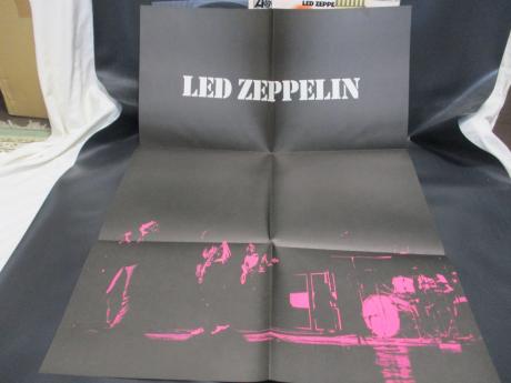 Led Zeppelin 1st Same Title Japan Rare LP OBI BIG POSTER