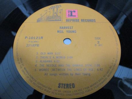 Neil Young Harvest Japan Rare LP OBI 2 INSERTS