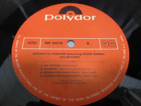 Return To Forever Feat Chick Corea No Mystery Japan Orig. LP OBI