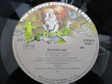 Genesis Seconds Out Japan Rare 2LP PURPLE OBI