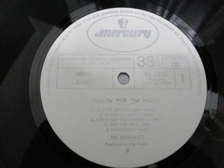 Runaways Waitin For the Night Japan Orig. PROMO LP OBI WHITE LABEL
