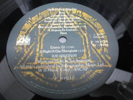 YES Jon Anderson Olias Of Sunhillow Japan Orig. LP OBI