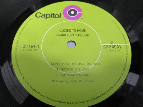 Grand Funk Railroad Closer to Home Japan Orig. LP OBI