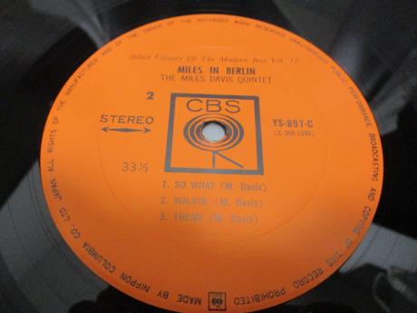 Miles Davis Quintet In Berlin Japan Early Press LP OBI G/F DIF COVER