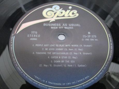 Men At Work Business As Usual Japan Orig. LP OBI