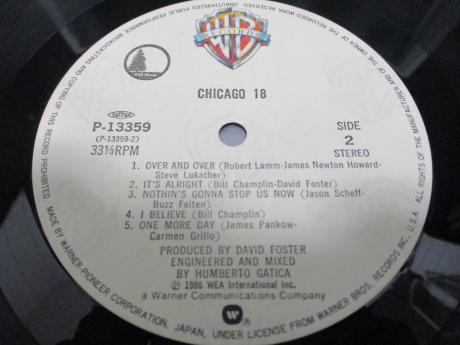 Chicago 18 Japan Orig. LP OBI INSERT