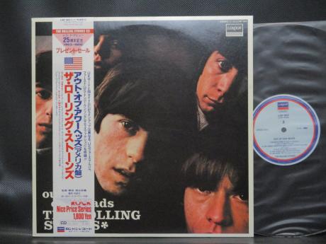 Rolling Stones Out of Our Heads Japan 25th Anniv LP OBI