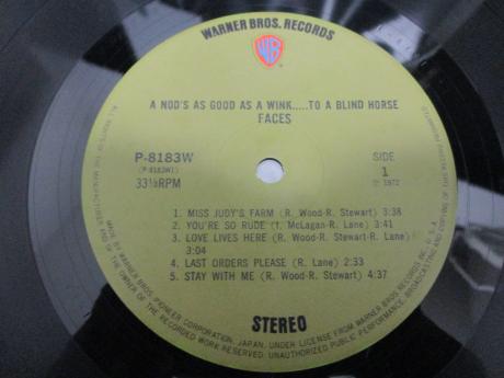 Rod Stewart Faces A Nod is As Good As a Wink Japan Orig. LP OBI