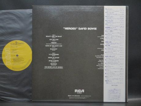 David Bowie Heroes Japan Rare LP OBI INSERT
