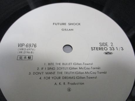 Gillan Future Shock Japan Orig. PROMO LP OBI WHITE LABEL