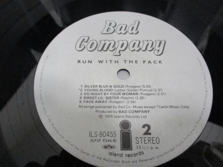Bad Company Run With the Pack Japan Orig. LP OBI