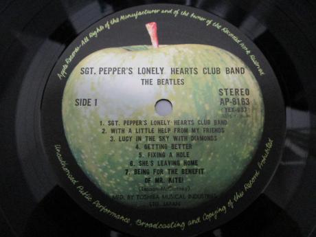 Beatles Sgt Pepper’s Lonely Hearts Japan Apple 1st Press LP OBI INSERT