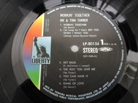 Ike & Tina Turner Workin’ Together Japan Orig. LP OBI G/F