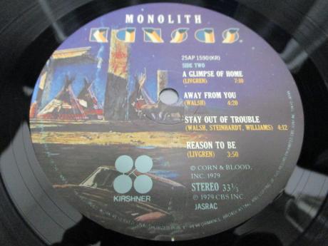 Kansas Monolith Japan Orig. LP OBI INSERT