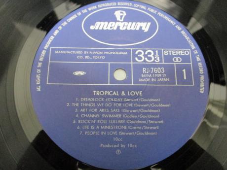 10cc Tropical & Love Japan ONLY LP OBI INSERT
