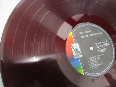 CCR Creedence Clearwater Revival Bayou Country Japan Orig. LP DIF RED WAX