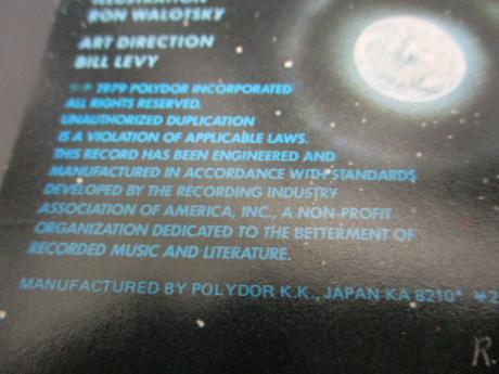 Rainbow Down To Earth Japan Tour LTD LP BLACK OBI