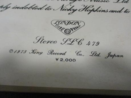 Rolling Stones Beggars Banquet Japan Early Press LP BIG COVER OBI