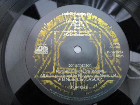 YES Jon Anderson Olias Of Sunhillow Japan Orig. LP OBI