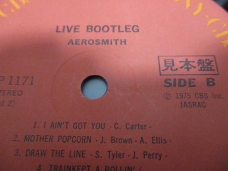 Aerosmith Live Bootleg Japan Orig. PROMO 2LP OBI RARE POSTER