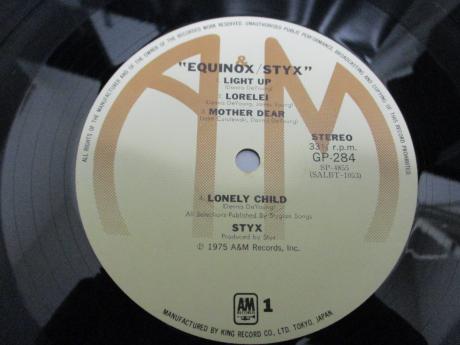 Styx Equinox Japan Orig. LP OBI INSERT