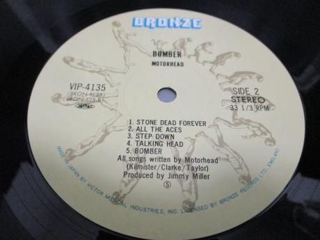 Motorhead Bomber Japan Rare LP RED OBI INSERT